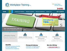 Tablet Screenshot of eworkplacetraining.com